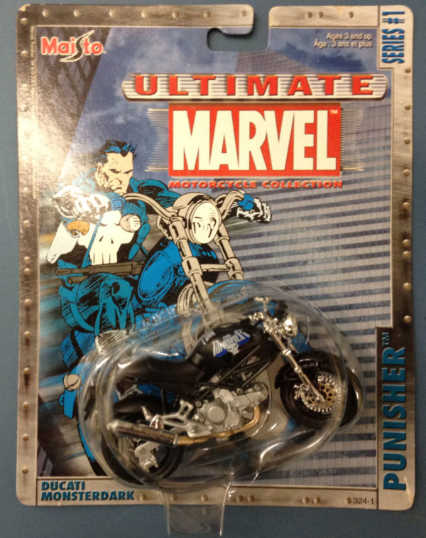 Maisto Ultimate Marvel Motorcycle - Punisher Ducati Monsterdark Diecast Motorcycle