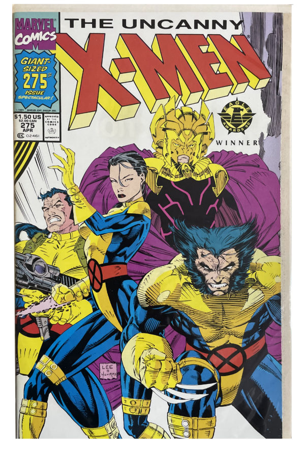 Uncanny X-men #275 - Tri-fold cover (Jim Lee Art work)